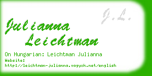 julianna leichtman business card